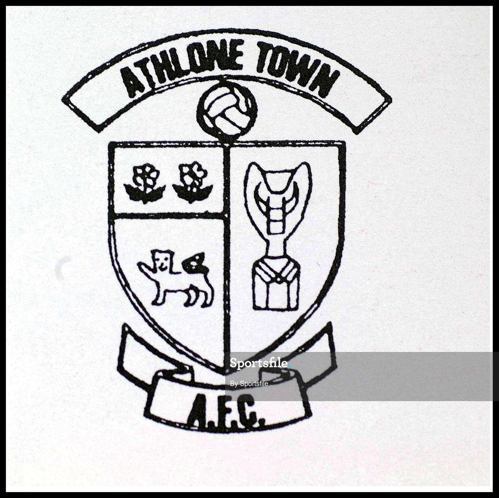30 July 2001; Athlone Town club crest. Photo by Sportsfile