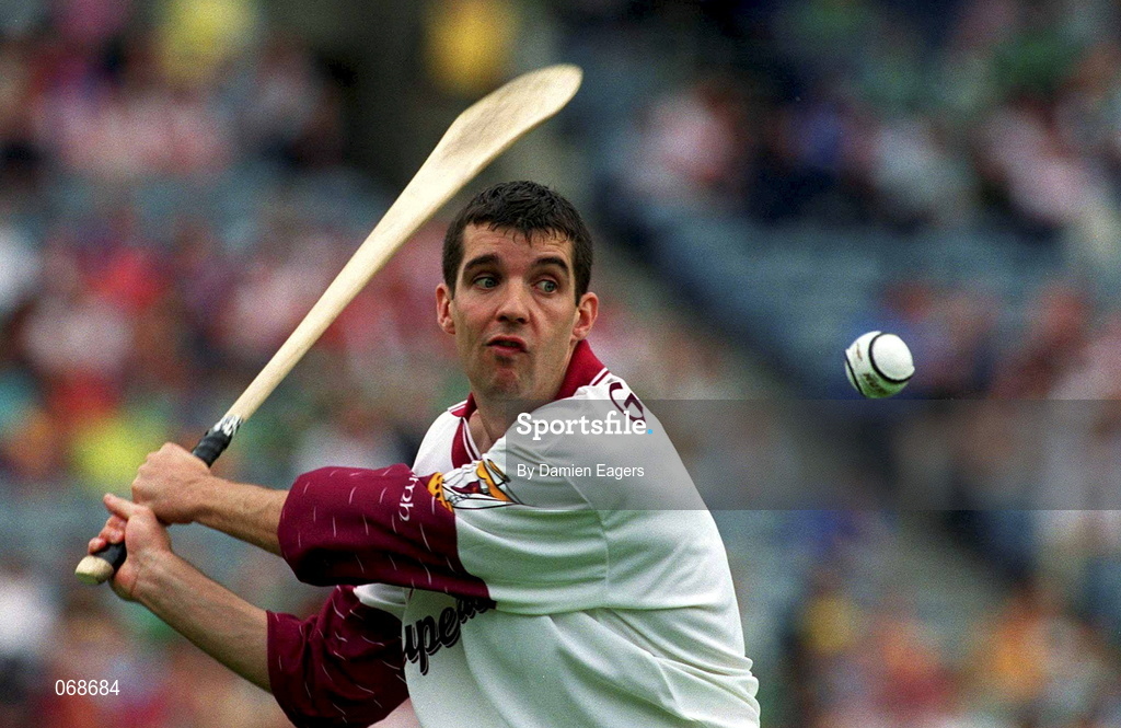 29 July 2001; Michael Crimmons of Galway during the Guinness All-Ireland Senior hurling Championship Quarter-Final match between Galway and Derry at Croke Park in Dublin. Photo by Damien Eagers/Sportsfile