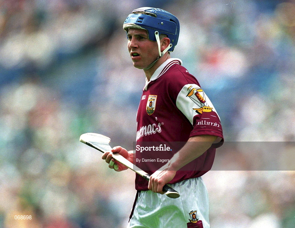 29 July 2001; Kevin Broderick of Galway during the Guinness All-Ireland Senior hurling Championship Quarter-Final match between Galway and Derry at Croke Park in Dublin. Photo by Damien Eagers/Sportsfile