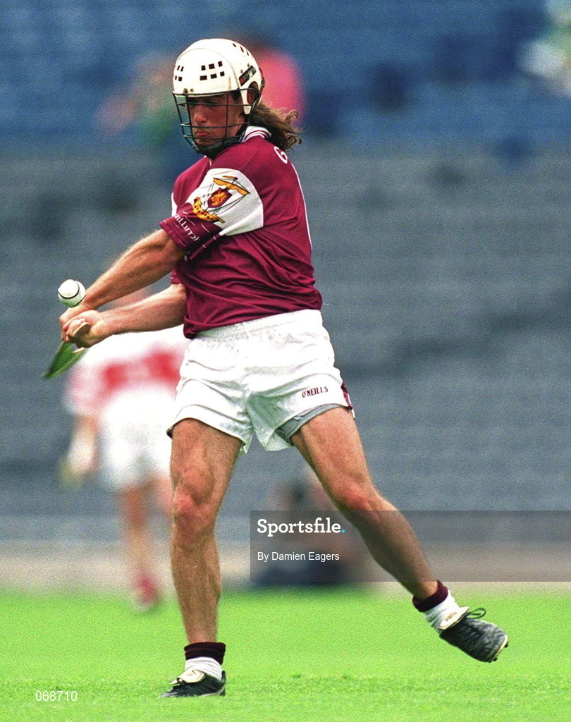 29 July 2001; David Tierney of Galway during the Guinness All-Ireland Senior hurling Championship Quarter-Final match between Galway and Derry at Croke Park in Dublin. Photo by Damien Eagers/Sportsfile