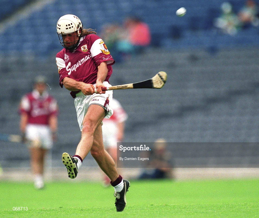 29 July 2001; David Tierney of Galway during the Guinness All-Ireland Senior hurling Championship Quarter-Final match between Galway and Derry at Croke Park in Dublin. Photo by Damien Eagers/Sportsfile
