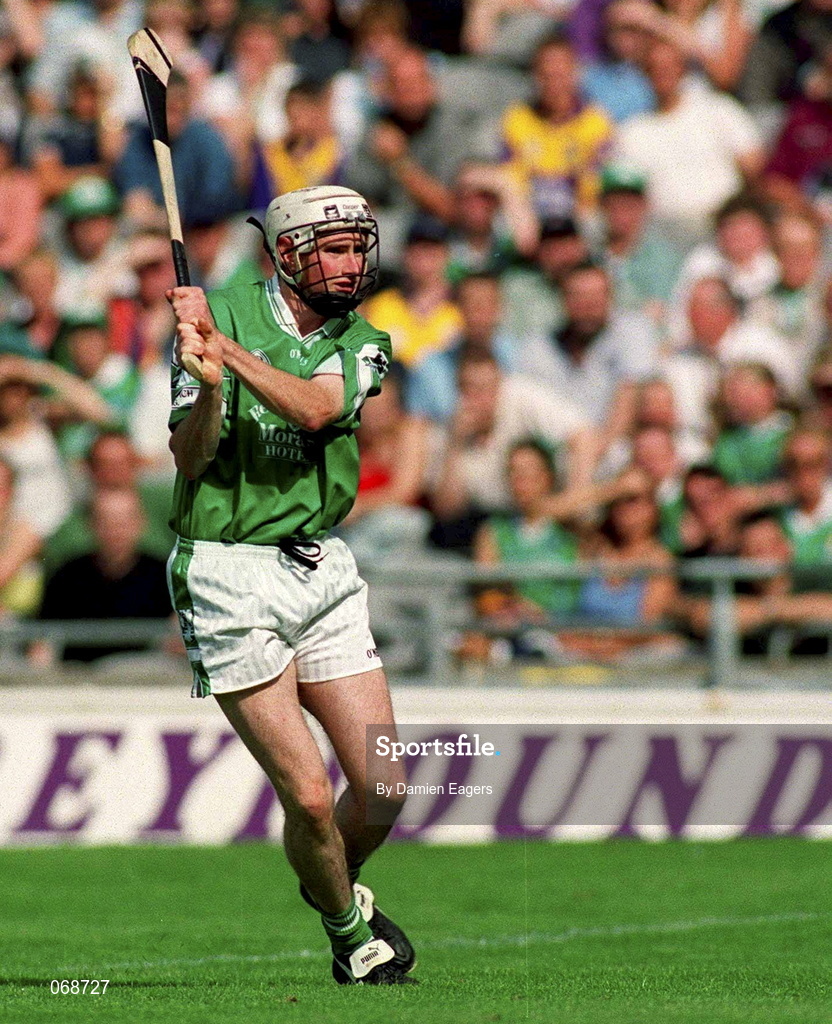 29 July 2001; Paul O'Grady of Limerick during the Guinness All-Ireland Senior Hurling Championship Quarter-Final match between Wexford and Limerick at Croke Park in Dublin. Photo by Damien Eagers/Sportsfile