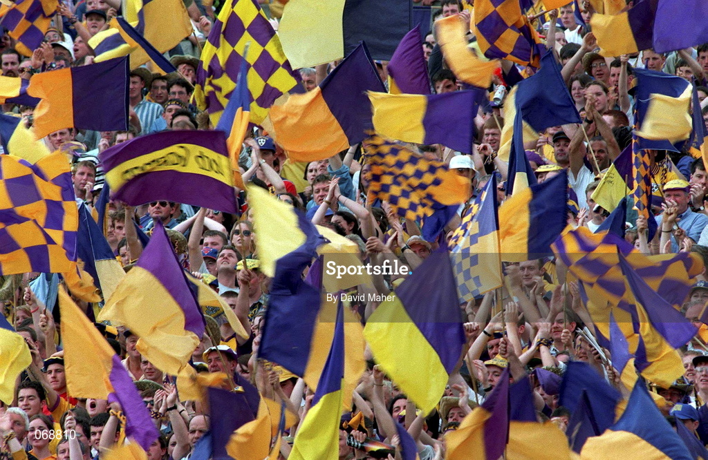 17 August 1997; Wexford fans supporters during the Guinness All-Ireland Senior Hurling Championship Semi-Final match between Tipperary and Wexford at Croke Park in Dublin. Photo by David Maher/Sportsfile