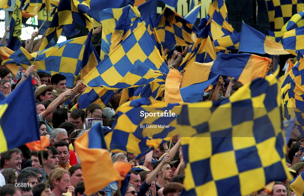 17 August 1997; Supporters during the Guinness All-Ireland Senior Hurling Championship Semi-Final match between Tipperary and Wexford at Croke Park in Dublin. Photo by David Maher/Sportsfile
