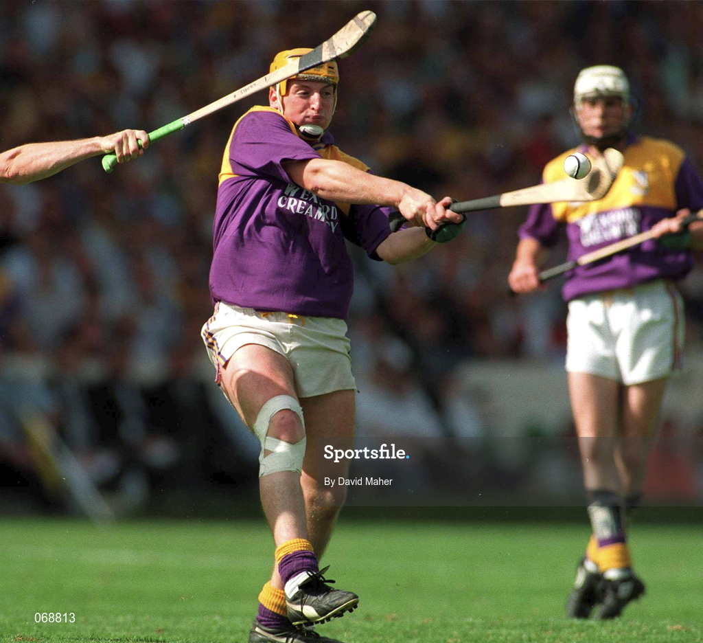 17 August 1997; Garry Laffan of Wexford during the Guinness All-Ireland Senior Hurling Championship Semi-Final match between Tipperary and Wexford at Croke Park in Dublin. Photo by David Maher/Sportsfile