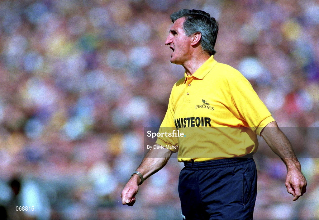 17 August 1997; Tipperary manager Len Gaynor during the Guinness All-Ireland Senior Hurling Championship Semi-Final match between Tipperary and Wexford at Croke Park in Dublin. Photo by David Maher/Sportsfile