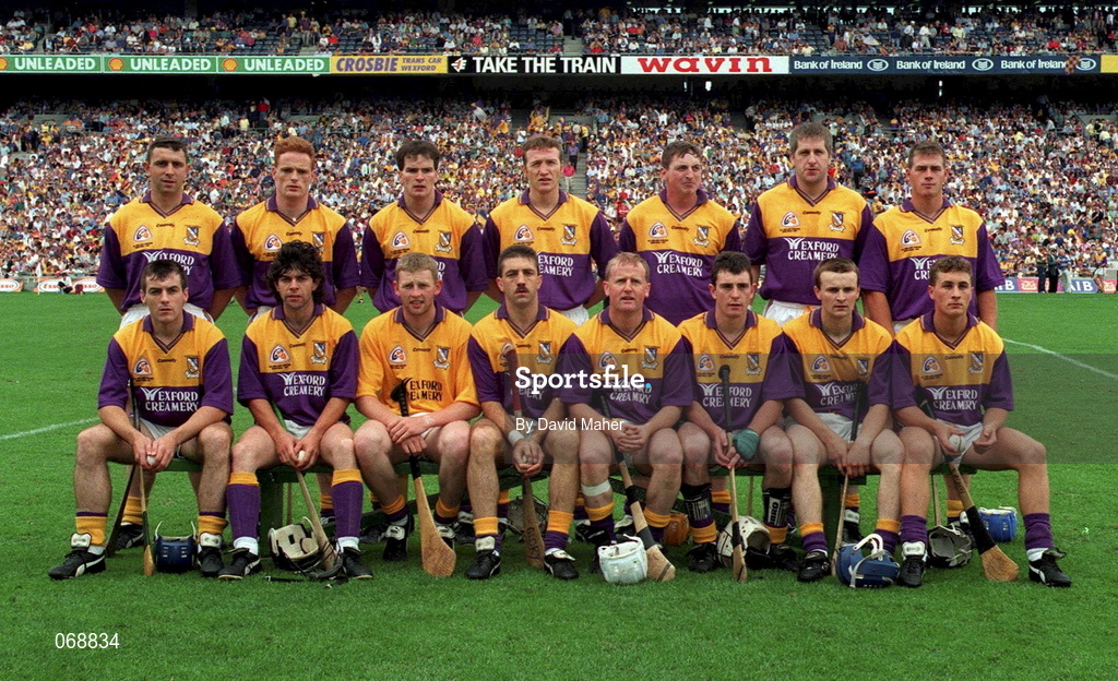 17 August 1997; Wexford team during the Guinness All-Ireland Senior Hurling Championship Semi-Final match between Tipperary and Wexford at Croke Park in Dublin. Photo by David Maher/Sportsfile