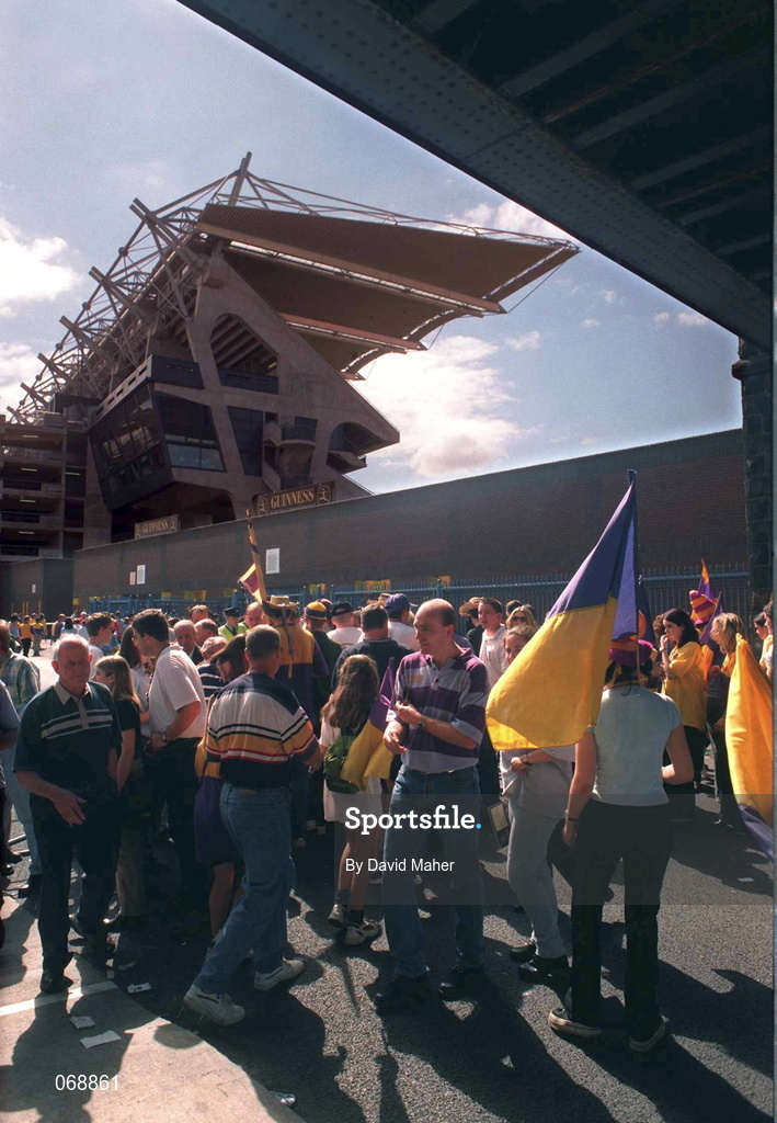 17 August 1997; Wexford supporters during the Guinness All-Ireland Senior Hurling Championship Semi-Final match between Tipperary and Wexford at Croke Park in Dublin. Photo by David Maher/Sportsfile