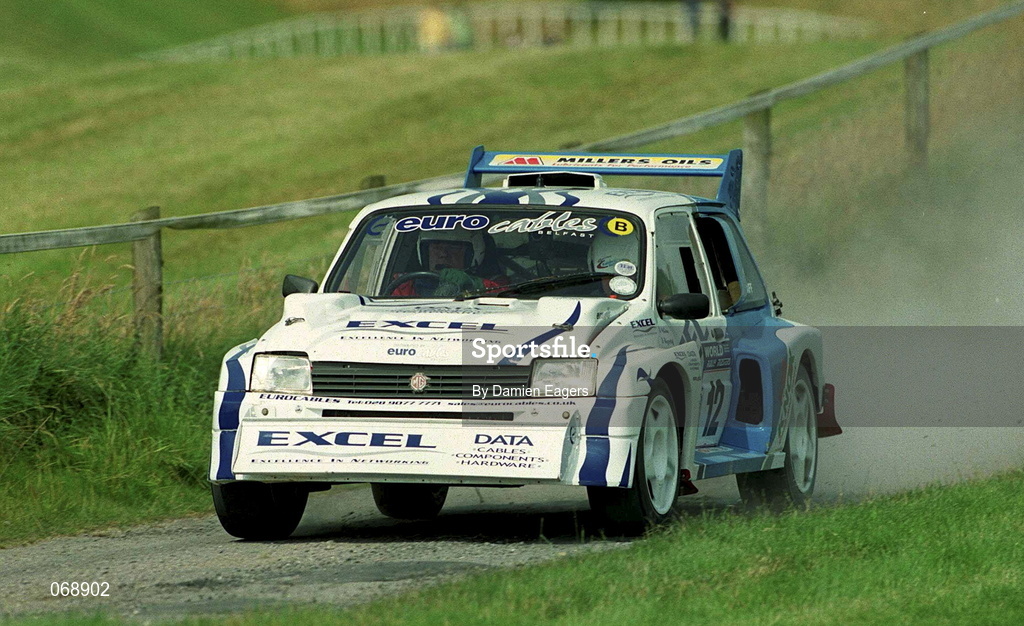 28 July 2001; Denis Biggerstaff in his Metro 6R4 during the World Rally Masters Championships 2001 at Punchestown in Kildare. Photo by Damien Eagers/Sportsfile