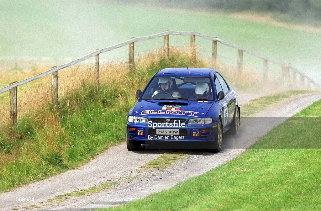 28 July 2001; Patrick Elliot in his Subaru Impreza during the World Rally Masters Championships 2001 at Punchestown in Kildare. Photo by Damien Eagers/Sportsfile