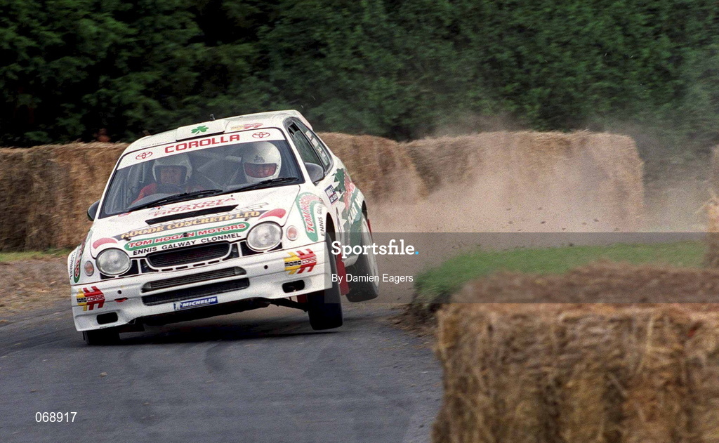 28 July 2001; Austin McHale in his Toyota Corolla during the World Rally Masters Championships 2001 at Punchestown in Kildare. Photo by Damien Eagers/Sportsfile