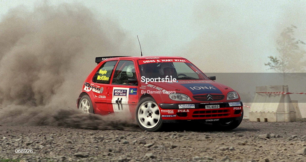 28 July 2001; Max McKillen in his Citroen Saxo during the World Rally Masters Championships 2001 at Punchestown in Kildare. Photo by Damien Eagers/Sportsfile
