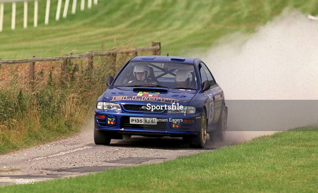 28 July 2001; Patrick Elliot in his Subaru Impreza during the World Rally Masters Championships 2001 at Punchestown in Kildare. Photo by Damien Eagers/Sportsfile