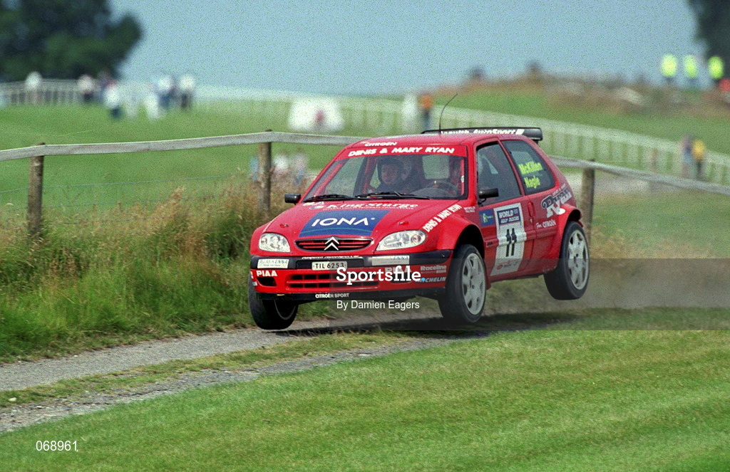 28 July 2001; Max McKillen in his Citreon Saxo S1600 during the World Rally Masters Championships 2001 at Punchestown in Kildare. Photo by Damien Eagers/Sportsfile
