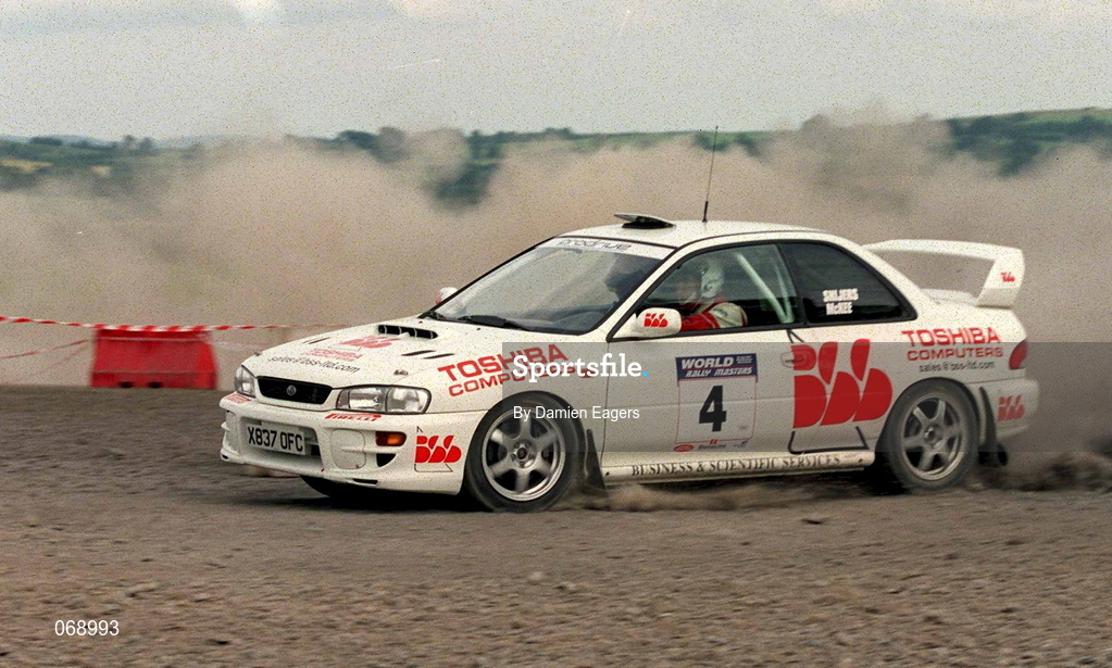 28 July 2001; Patrick Snijers in his Subaru Impreza during the World Rally Masters Championships 2001 at Punchestown in Kildare. Photo by Damien Eagers/Sportsfile