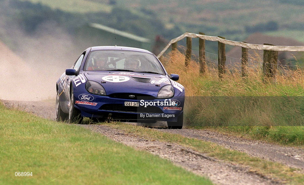 28 July 2001; Michael Lyster in his Ford Puma during the World Rally Masters Championships 2001 at Punchestown in Kildare. Photo by Damien Eagers/Sportsfile