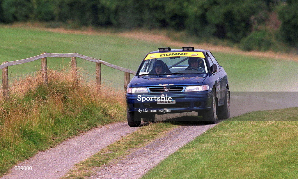 28 July 2001; Hugh Dunne in his Subaru Impreza during the World Rally Masters Championships 2001 at Punchestown in Kildare. Photo by Damien Eagers/Sportsfile