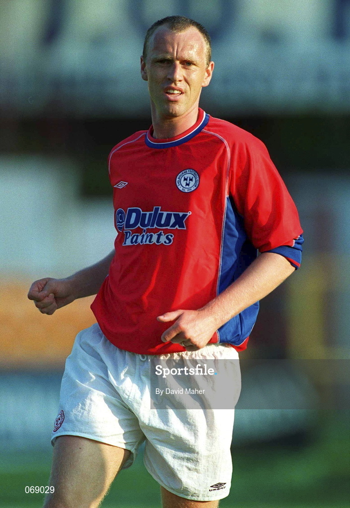 27 July 2001; Tony McCarthty of Shelbourne during the pre-season friendly match between Shelbourne and Wycombe Wanderers at Tolka Park in Dublin. Photo by David Maher/Sportsfile