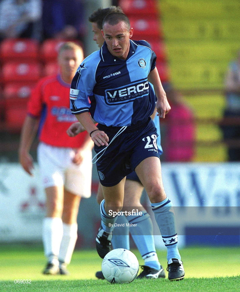 27 July 2001; Michael Simpson of Wycombe Wanderers during the pre-season friendly match between Shelbourne and Wycombe Wanderers at Tolka Park in Dublin. Photo by David Maher/Sportsfile