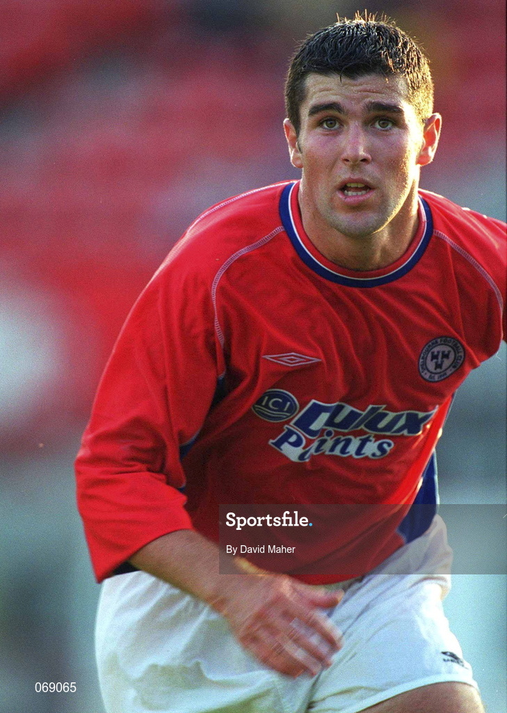 27 July 2001; Davy Byrne of Shelbourne during the pre-season friendly match between Shelbourne and Wycombe Wanderers at Tolka Park in Dublin. Photo by David Maher/Sportsfile