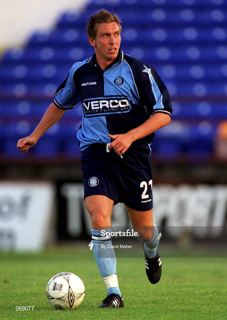 27 July 2001; Danny Currie of Wycombe Wanderers during the pre-season friendly match between Shelbourne and Wycombe Wanderers at Tolka Park in Dublin. Photo by David Maher/Sportsfile