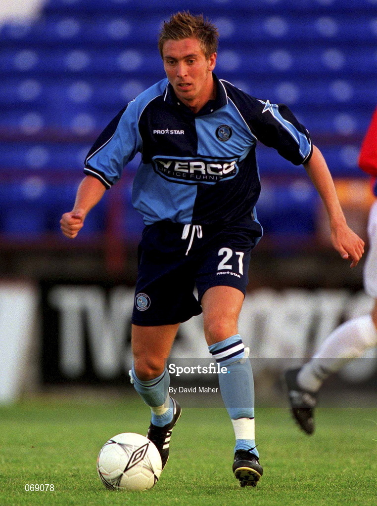 27 July 2001; Danny Currie of Wycombe Wanderers during the pre-season friendly match between Shelbourne and Wycombe Wanderers at Tolka Park in Dublin. Photo by David Maher/Sportsfile