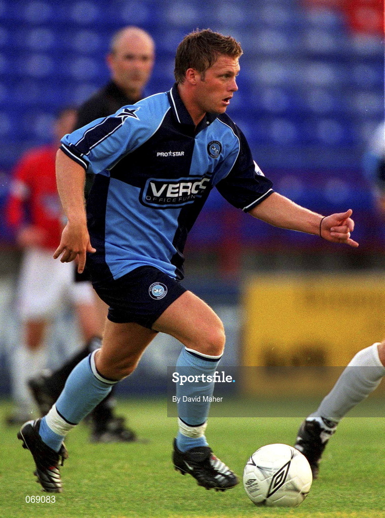 27 July 2001; Danny Currie of Wycombe Wanderers during the pre-season friendly match between Shelbourne and Wycombe Wanderers at Tolka Park in Dublin. Photo by David Maher/Sportsfile