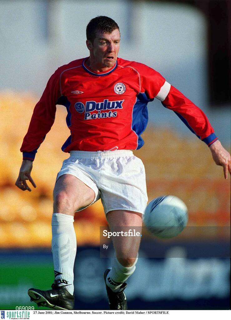 27 June 2001; Jim Gannon, Shelbourne. Soccer. Picture credit; David Maher / SPORTSFILE