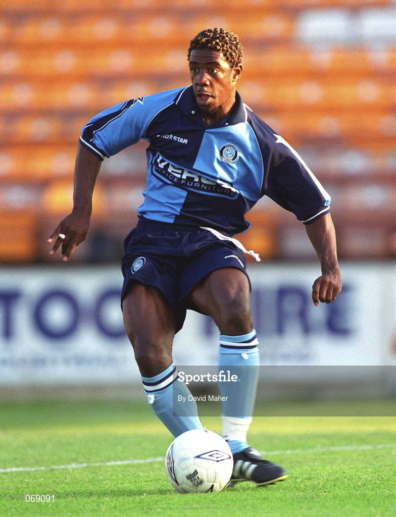 27 July 2001; Gavin Houligan of Wycombe Wanderers during the pre-season friendly match between Shelbourne and Wycombe Wanderers at Tolka Park in Dublin. Photo by David Maher/Sportsfile