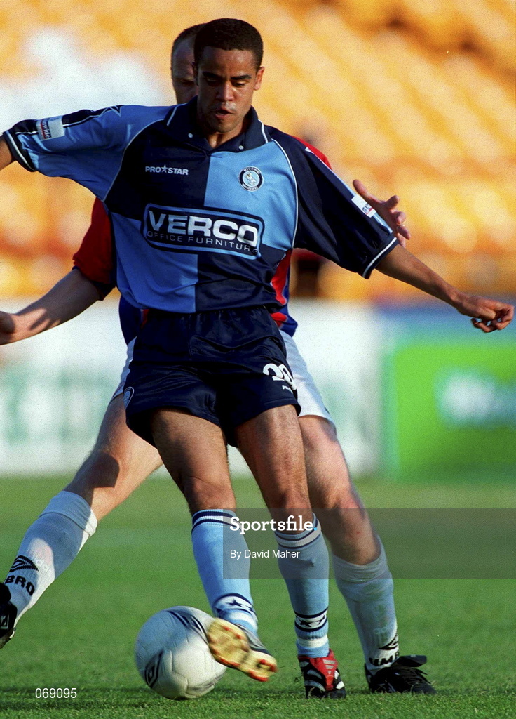 27 July 2001; Danny Senda of Wycombe Wanderers during the pre-season friendly match between Shelbourne and Wycombe Wanderers at Tolka Park in Dublin. Photo by David Maher/Sportsfile