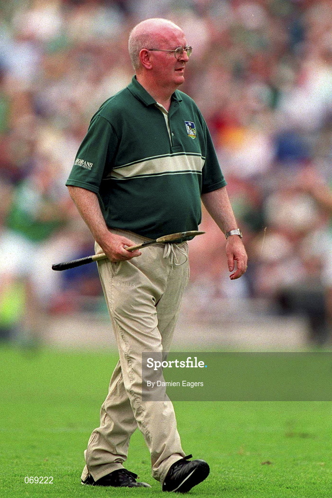 29 July 2001; Limerick selector Michael Fitzgerald during the Guinness All-Ireland Senior Hurling Championship Quarter-Final match between Wexford and Limerick at Croke Park in Dublin. Photo by Damien Eagers/Sportsfile