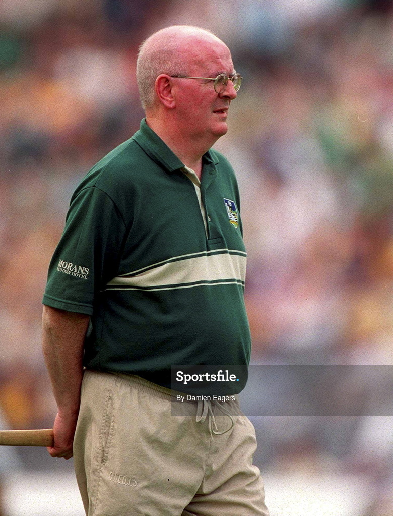 29 July 2001; Limerick selector Michael Fitzgerald during the Guinness All-Ireland Senior Hurling Championship Quarter-Final match between Wexford and Limerick at Croke Park in Dublin. Photo by Damien Eagers/Sportsfile