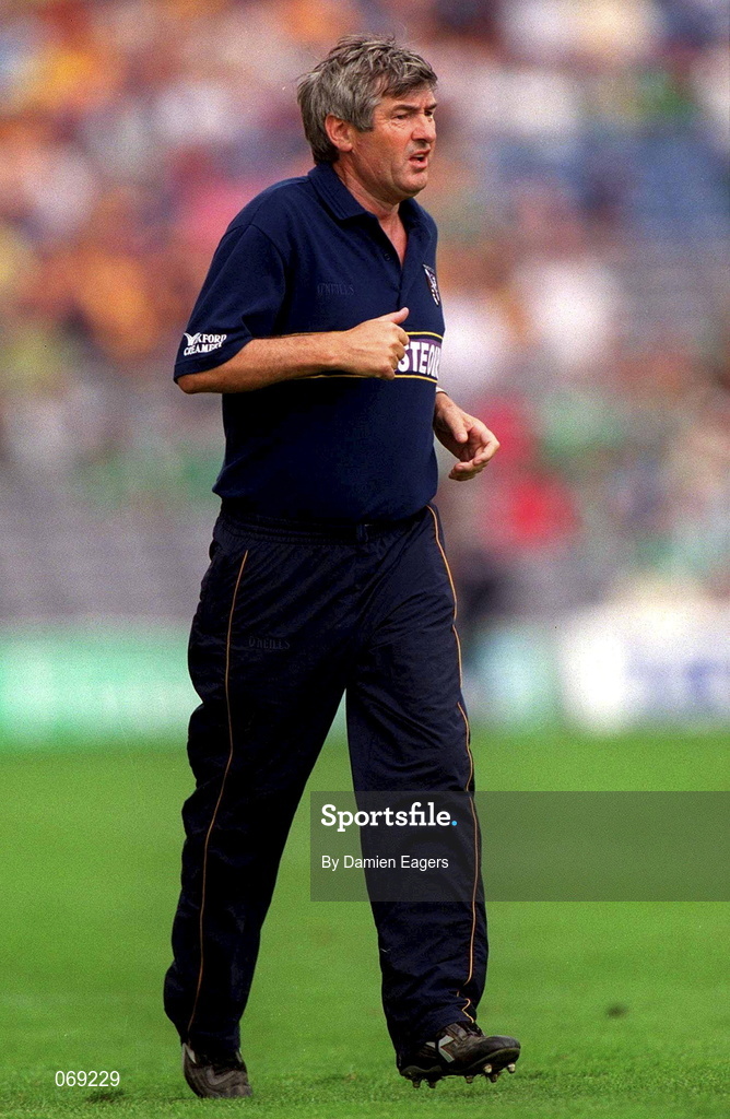 29 July 2001; Wexford manager Tony Dempsey during the Guinness All-Ireland Senior Hurling Championship Quarter-Final match between Wexford and Limerick at Croke Park in Dublin. Photo by Damien Eagers/Sportsfile