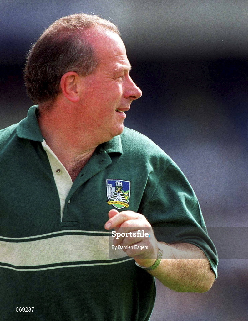 29 July 2001; Limerick selector Mossie Carroll during the Guinness All-Ireland Senior Hurling Championship Quarter-Final match between Wexford and Limerick at Croke Park in Dublin. Photo by Damien Eagers/Sportsfile