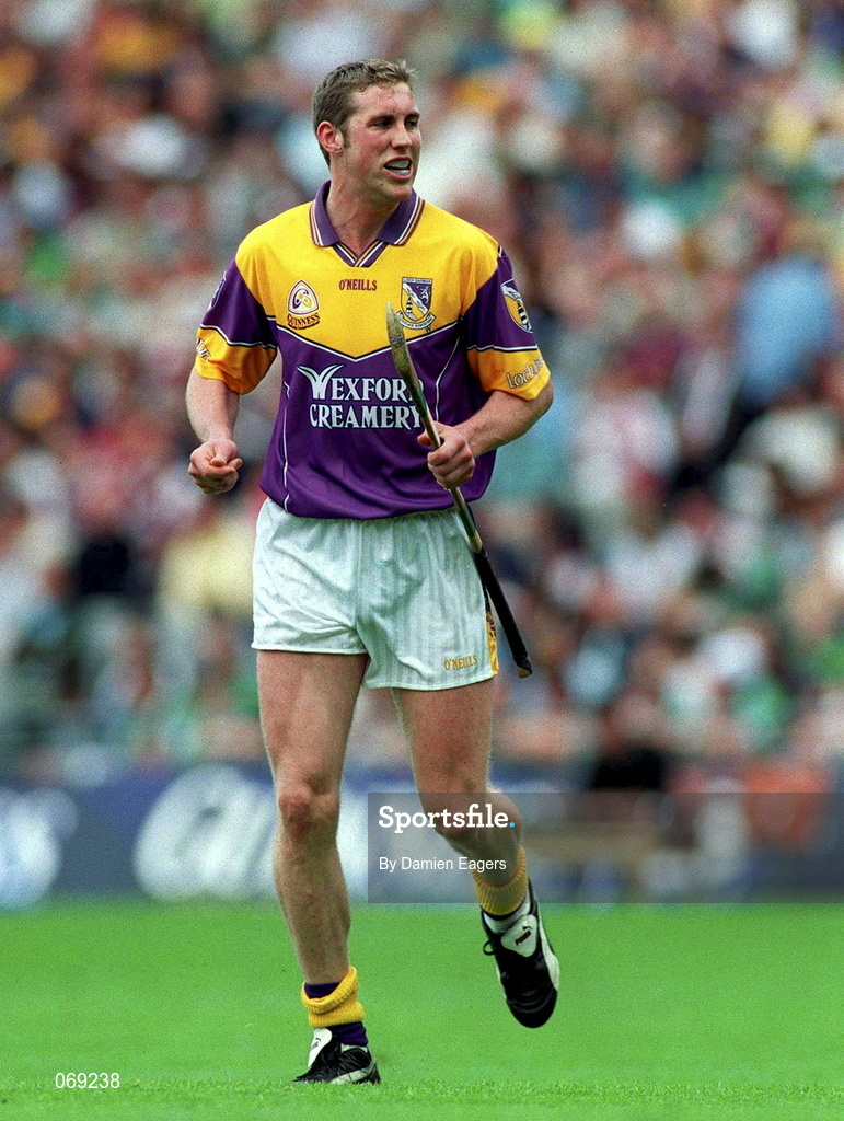 29 July 2001; Nicky Lambert of Wexford during the Guinness All-Ireland Senior Hurling Championship Quarter-Final match between Wexford and Limerick at Croke Park in Dublin. Photo by Damien Eagers/Sportsfile