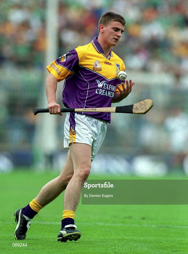 29 July 2001; Trevor Kelly of Wexford during the Guinness All-Ireland Senior Hurling Championship Quarter-Final match between Wexford and Limerick at Croke Park in Dublin. Photo by Damien Eagers/Sportsfile