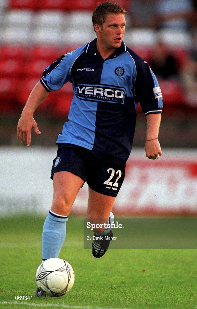 27 July 2001; Dannie Bulman  of Wycombe Wanderers during the pre-season friendly match between Shelbourne and Wycombe Wanderers at Tolka Park in Dublin. Photo by David Maher/Sportsfile