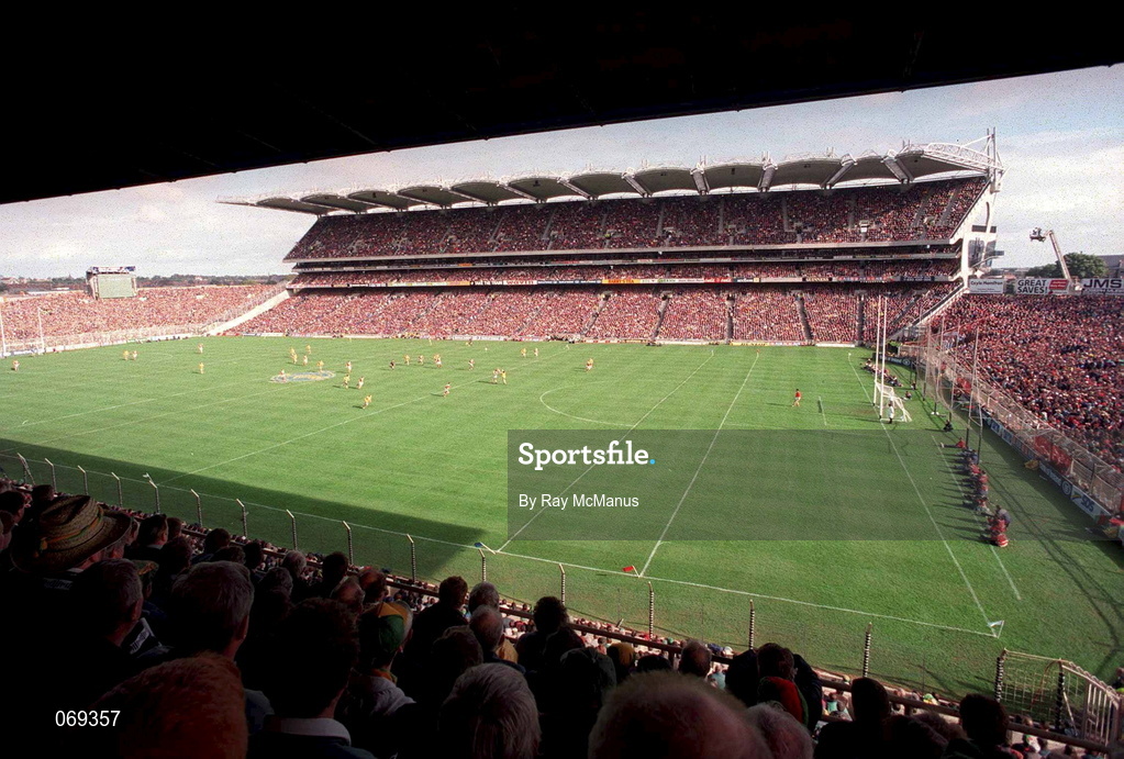 29 September 1996; The new Cusack stand as seen from the old Hogan stand during the All-Ireland Senior Football Championship Final Replay match between Meath and Mayo at Croke Park in Dublin. Photo by Ray McManus/Sportsfile