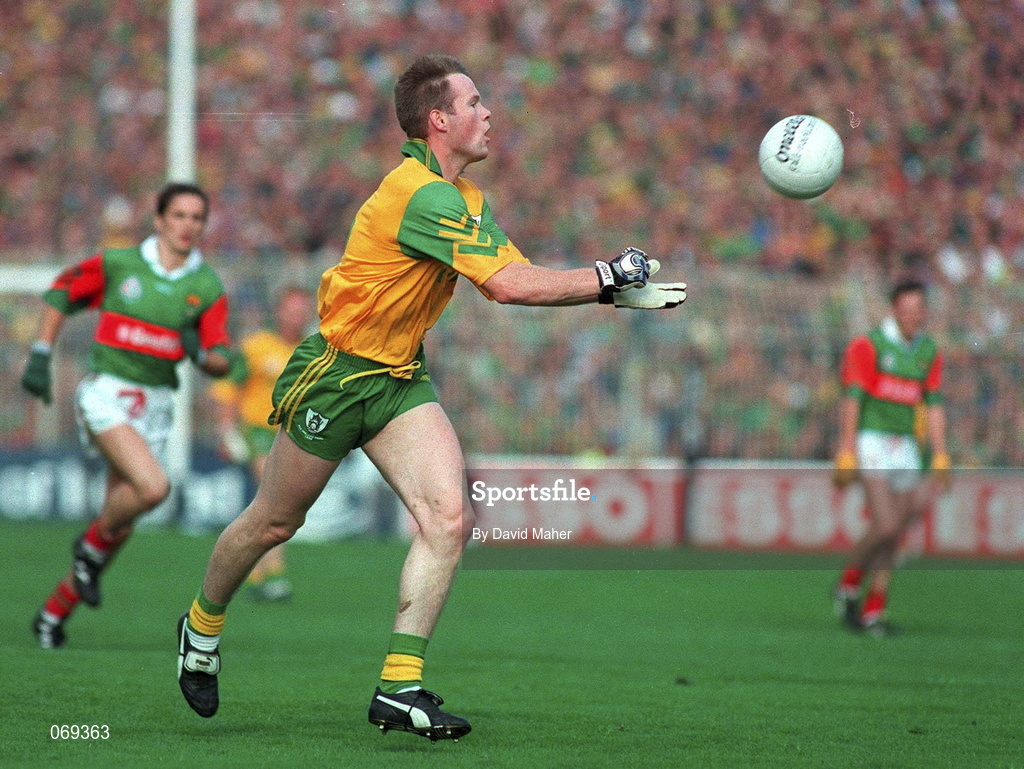 29 September 1996; Jimmy McGuinness of Meath during the All-Ireland Senior Football Championship Final Replay match between Meath and Mayo at Croke Park in Dublin. Photo by David Maher/Sportsfile
