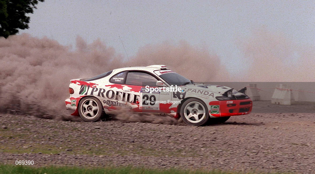 28 July 2001; Tom Holton in his Toyota Celica 185 during the World Rally Masters Championships 2001 at Punchestown in Kildare. Photo by Damien Eagers/Sportsfile