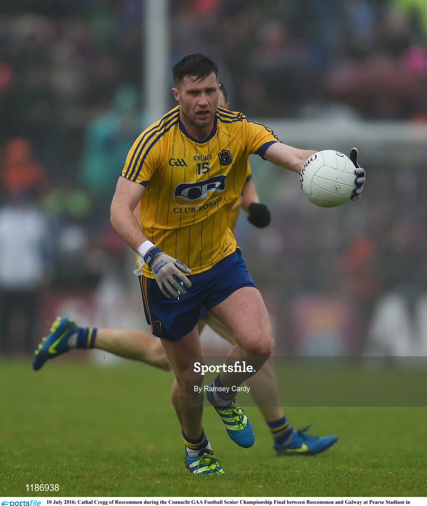 10 July 2016; Cathal Cregg of Roscommon during the Connacht GAA Football Senior Championship Final between Roscommon and Galway at Pearse Stadium in Galway. Photo by Ramsey Cardy/Sportsfile