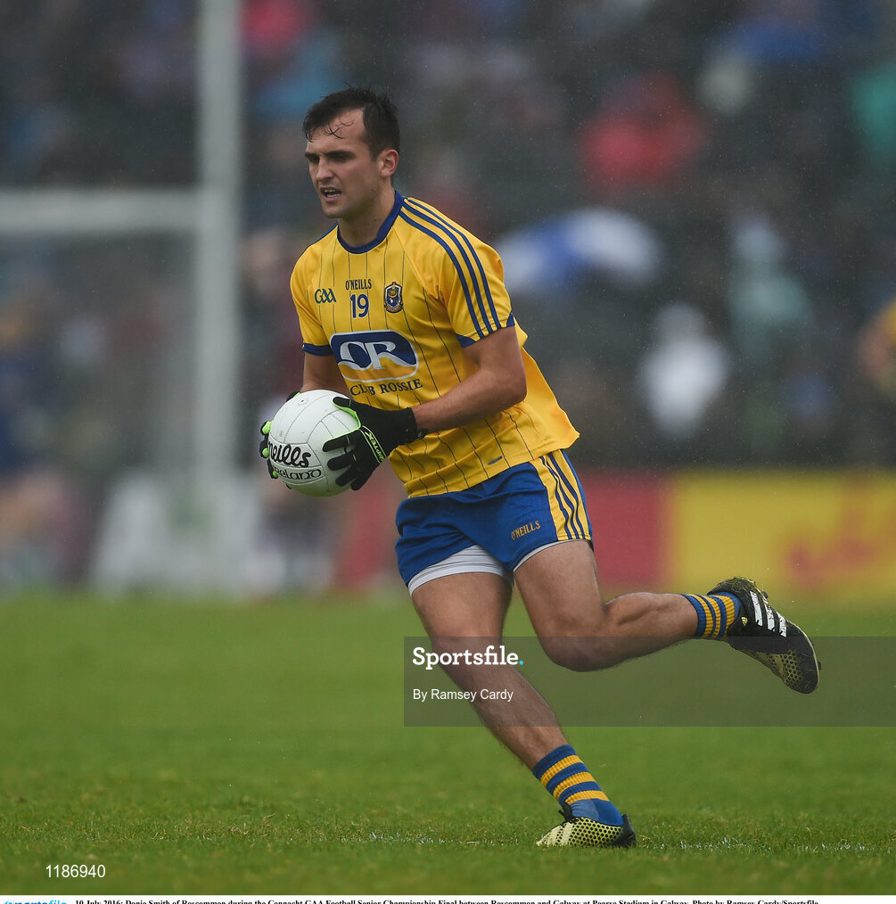 10 July 2016; Donie Smith of Roscommon during the Connacht GAA Football Senior Championship Final between Roscommon and Galway at Pearse Stadium in Galway. Photo by Ramsey Cardy/Sportsfile