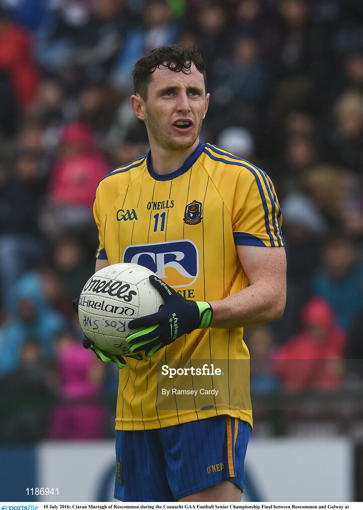 10 July 2016; Ciaran Murtagh of Roscommon during the Connacht GAA Football Senior Championship Final between Roscommon and Galway at Pearse Stadium in Galway. Photo by Ramsey Cardy/Sportsfile
