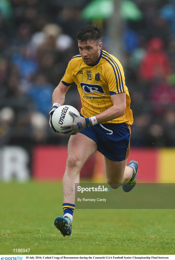 10 July 2016; Cathal Cregg of Roscommon during the Connacht GAA Football Senior Championship Final between Roscommon and Galway at Pearse Stadium in Galway. Photo by Ramsey Cardy/Sportsfile