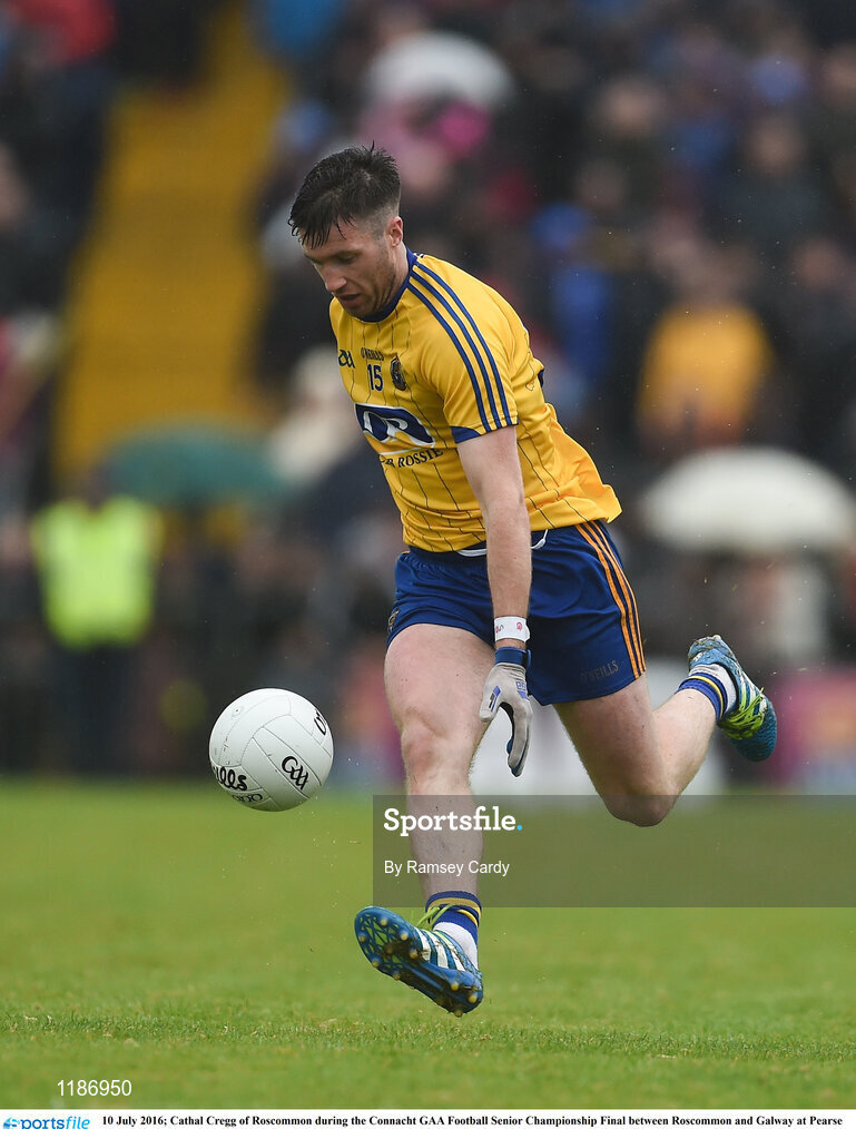 10 July 2016; Cathal Cregg of Roscommon during the Connacht GAA Football Senior Championship Final between Roscommon and Galway at Pearse Stadium in Galway. Photo by Ramsey Cardy/Sportsfile