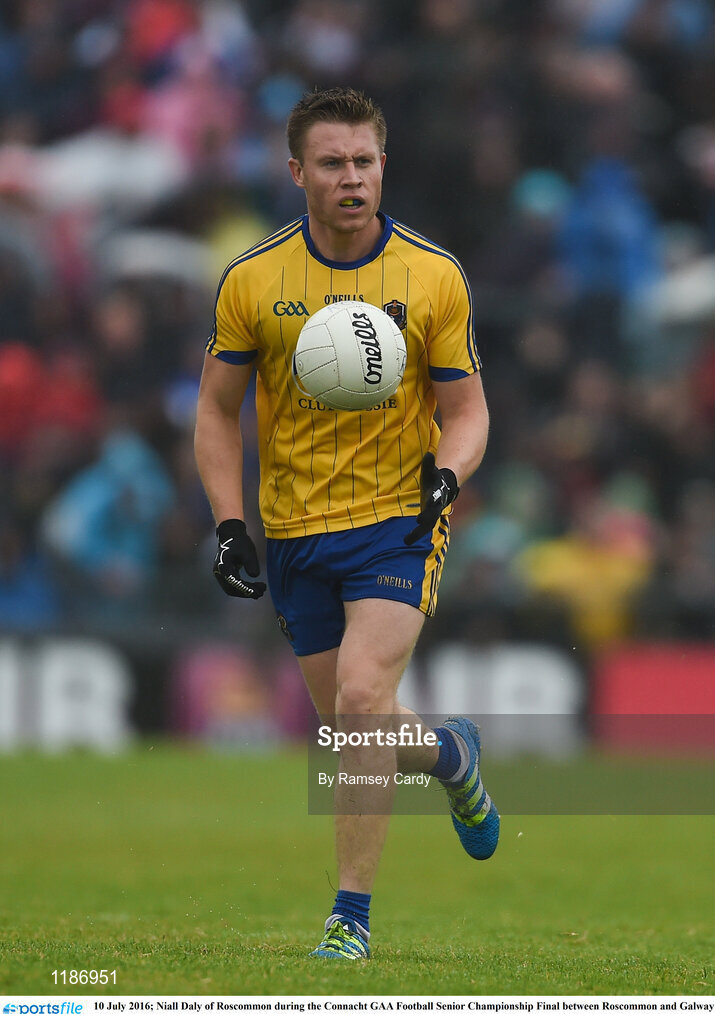 10 July 2016; Niall Daly of Roscommon during the Connacht GAA Football Senior Championship Final between Roscommon and Galway at Pearse Stadium in Galway. Photo by Ramsey Cardy/Sportsfile