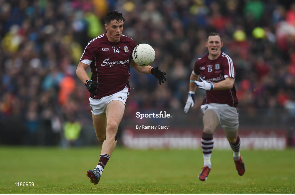 10 July 2016; Shane Walsh of Galway during the Connacht GAA Football Senior Championship Final between Roscommon and Galway at Pearse Stadium in Galway. Photo by Ramsey Cardy/Sportsfile