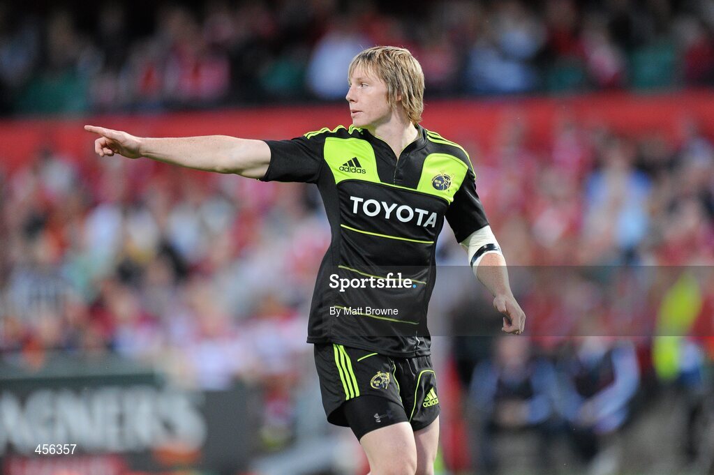 27 August 2010; Danny Barnes, Munster. Rugby Pre-Season Friendly, Munster v Gloucester, Musgrave Park, Cork. Picture credit: Matt Browne / SPORTSFILE