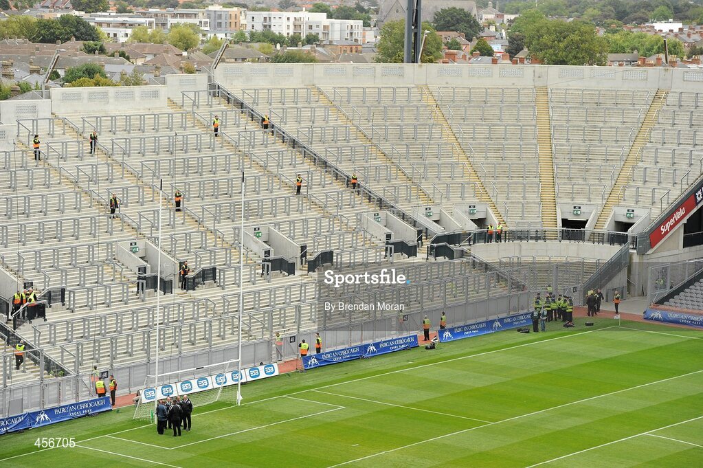 29 August 2010; A general view of an empty Hill 16 before the crowd arrive for the game. GAA Football All-Ireland Senior Championship Semi-Final, Kildare v Down, Croke Park, Dublin. Picture credit: Brendan Moran / SPORTSFILE