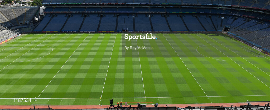 17 July 2016; A general view of the pitch before the Leinster GAA Football Senior Championship Final match between Dublin and Westmeath at Croke Park in Dubin. Photo by Ray McManus/Sportsfile